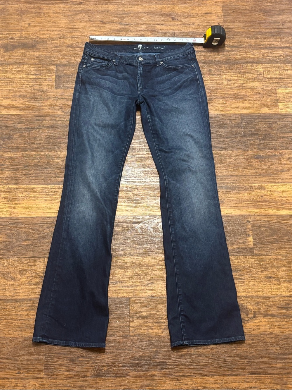 7 For All Mankind Dark Blue Bootcut Jeans